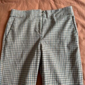 Plaid - High rise slim wide leg size 4 business pant